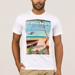Camiseta Poster de viajes vintage de St. Pete Beach Florida