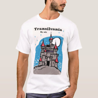 Camiseta Poster de viajes vintage del Transylvania Castle