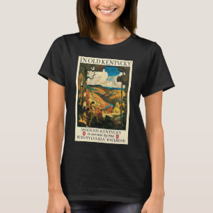 Camiseta Poster de Viajes Vintage, En Old Kentucky, NC Wyet