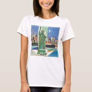 Camiseta Poster De Viajes Vintage Para American Airlines