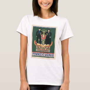 Camiseta Poster De Viajes Vintage Para El Condado De Lancas