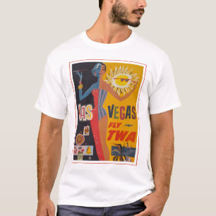 Camiseta Poster De Viajes Vintage Por Volar Dos Veces A Las