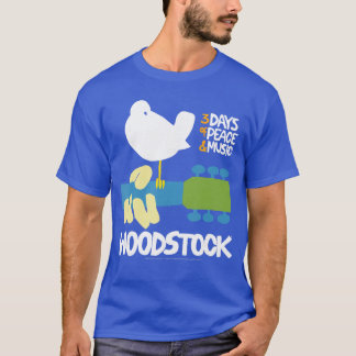 Camiseta Póster de Woodstock 3 Días de Paz y Música regalo