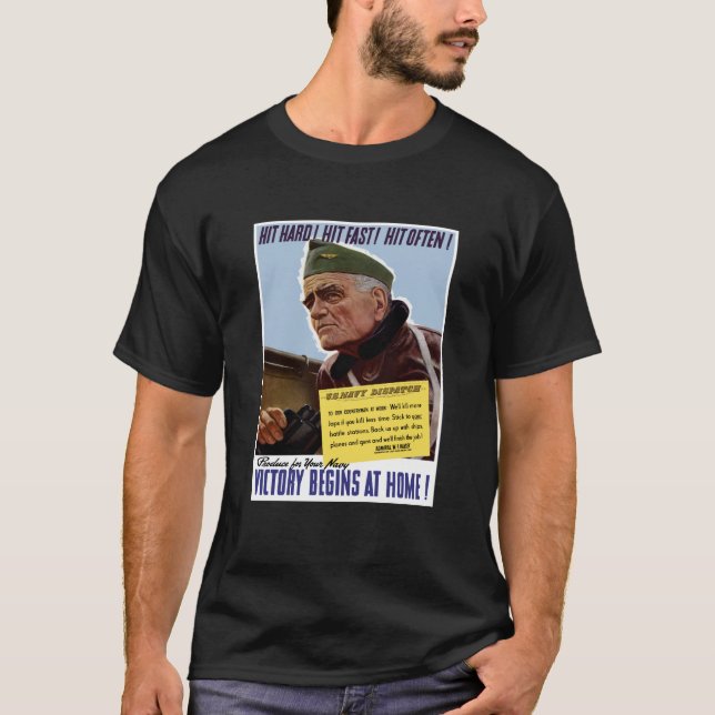 Camiseta Poster de WW2 Bull Halsey (Anverso)