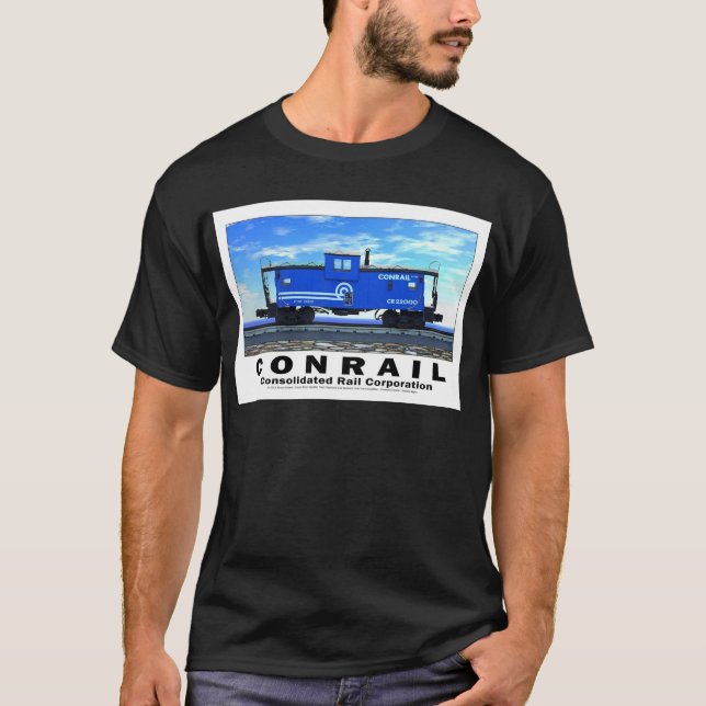 CAMISETA POSTER DEL CABOOSE DE ZAZ462 CONRAIL (Anverso)