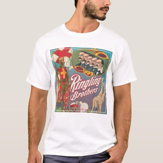 Camiseta Poster del circo de los hermanos de la ringling de (Anverso)