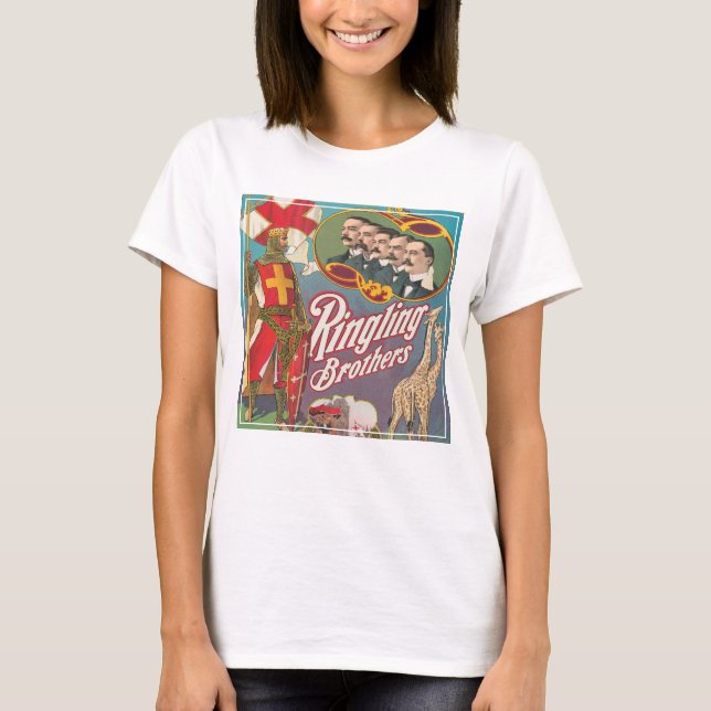 Camiseta Poster del circo de los hermanos de la ringling de (Anverso)