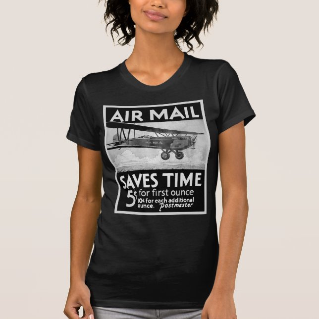 Camiseta Poster del correo aéreo (Anverso)