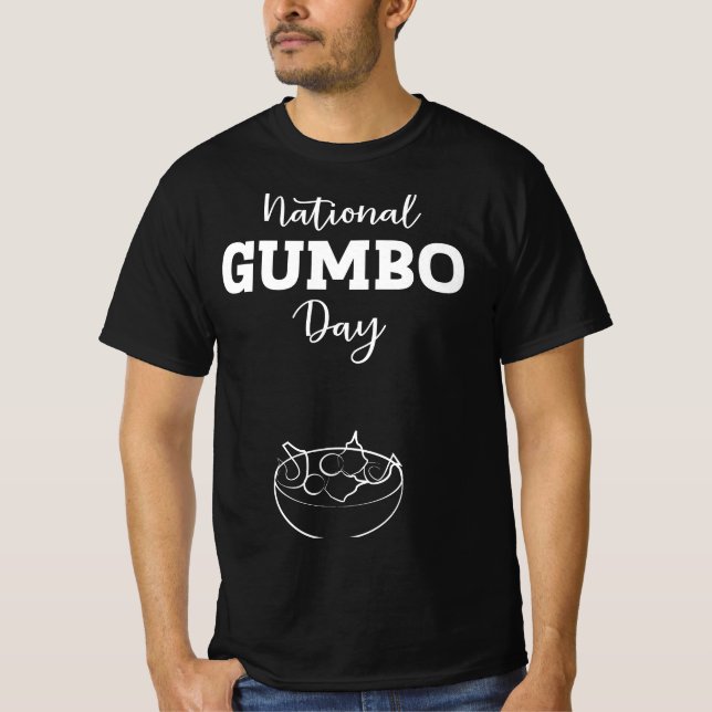 Camiseta Poster del Día Nacional del Gumbo (Anverso)