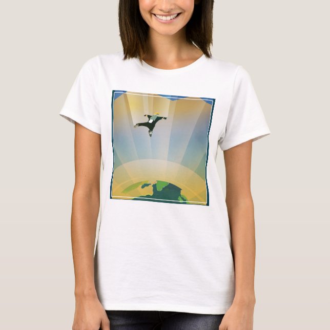 Camiseta Poster Del Espacio Retro-La Gravedad De Una SuperT (Anverso)