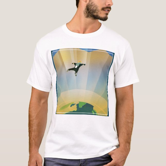 Camiseta Poster Del Espacio Retro-La Gravedad De Una SuperT (Anverso)