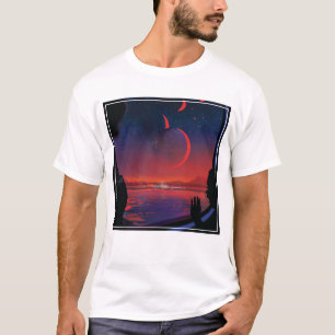 Camiseta Poster del espacio retro - Los espectadores observ