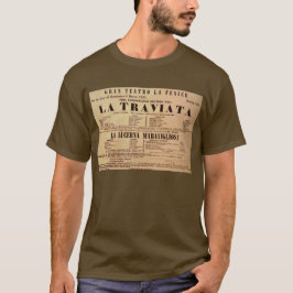 Camiseta Poster del estreno mundial de La Traviata (1853)