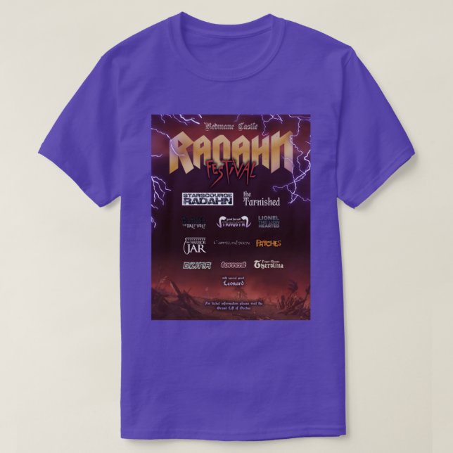 Camiseta Poster del Festival Elden Ring Radahn (Diseño del anverso)