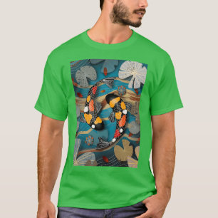 Camiseta Poster del huerto acuático Koi