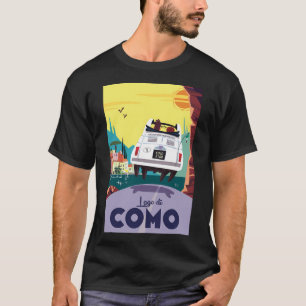 Camiseta Poster del lago Como