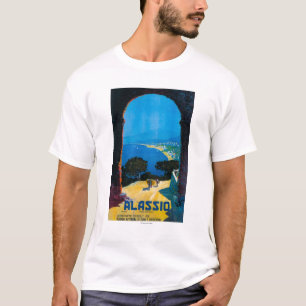 Camiseta Poster del oeste del viaje de Riviera del italiano