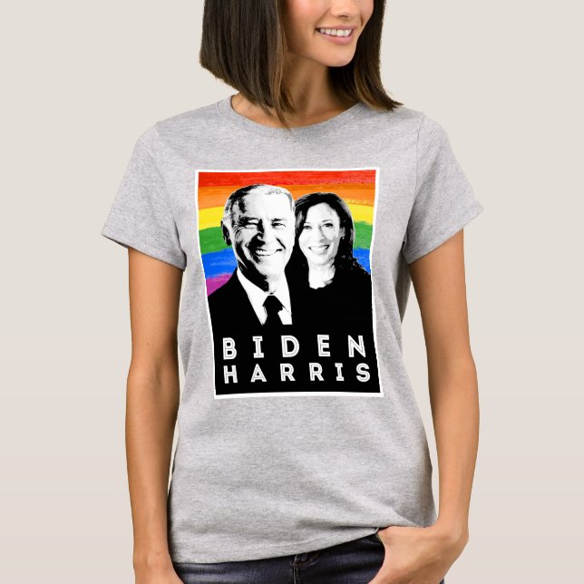 Camiseta Poster DEL ORGULLO DE BIDEN HARRIS (Anverso)