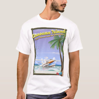Camiseta Poster del paraíso caribeño, canouense.
