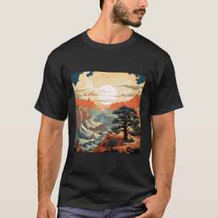 Camiseta Poster del Parque Nacional del Gran Cañón / Hokusa