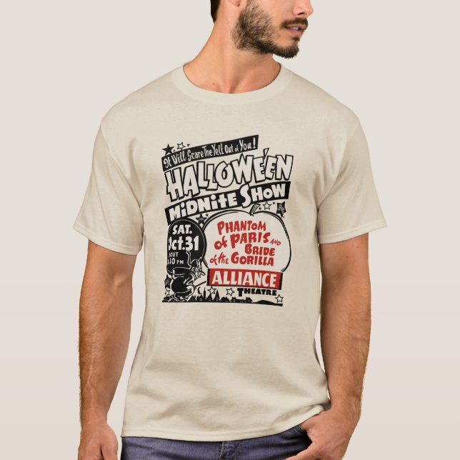 Camiseta Poster del programa musical Halloween de los años  (Anverso)