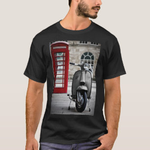 Camiseta Poster del Scooter GP de Grey Lambretta de Italia