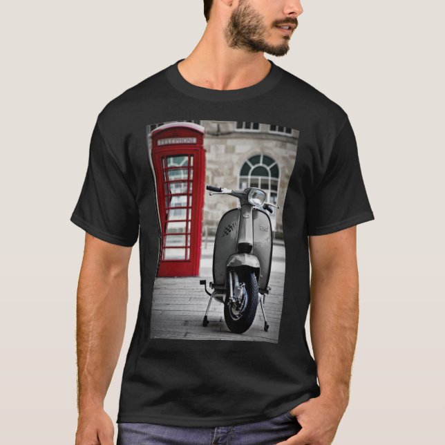 Camiseta Poster del Scooter GP de Grey Lambretta de Italia (Anverso)