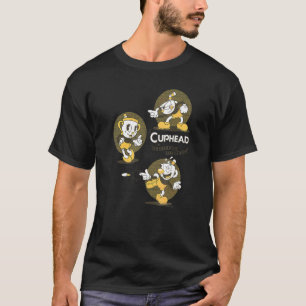 Camiseta Póster del trío de tazas de Cuphead The Delicious 