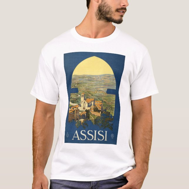 Camiseta Poster del viaje de Assisi (Anverso)