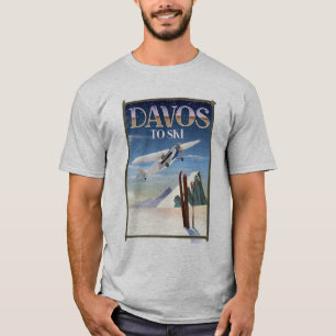 Camiseta Poster del viaje de Davos Suiza