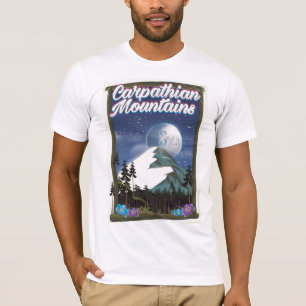 Camiseta Poster del viaje de las montañas cárpatas