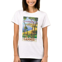 Poster del viaje del vintage de Cannes Cote d'Azur