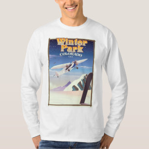 Camiseta Poster del viaje del vintage de Colorado del