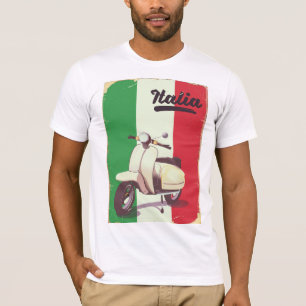 Camiseta Poster del viaje del vintage de la vespa de Italia