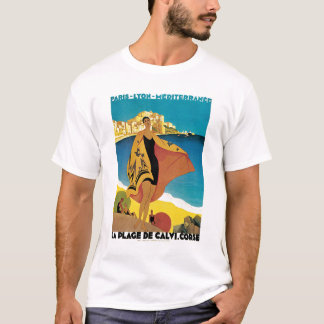 Camiseta Poster del viaje del vintage del De Calvi del