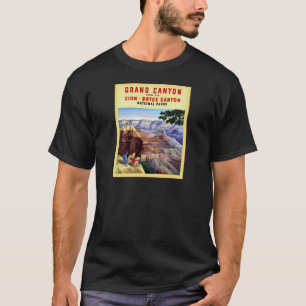Camiseta Poster del viaje del vintage del ~ del Gran Cañó
