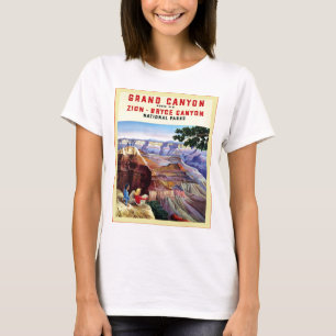 Camiseta Poster del viaje del vintage del ~ del Gran Cañó