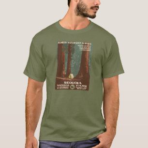 Camiseta Poster del viaje del vintage del parque nacional