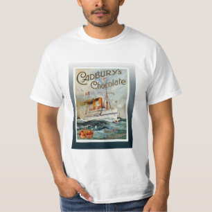 Camiseta Poster del viaje del vintage, el chocolate de