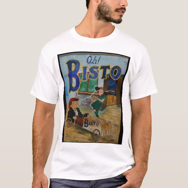 Camiseta Poster del vintage de Bisto (Anverso)