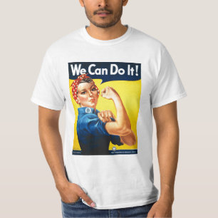 Camiseta Poster del vintage WWII podemos hacerlo