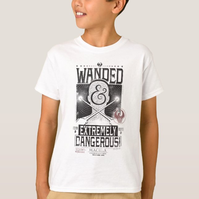 Camiseta Poster deseado y extremadamente peligroso - negro (Anverso)