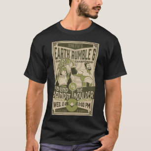 Camiseta Póster divertido Vintage Earth Rumble 6