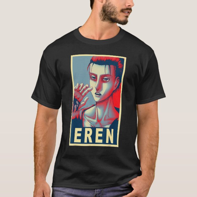 Camiseta Poster Eren Yeager (Anverso)