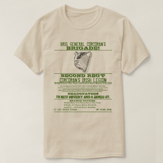 Camiseta Poster estadounidense de reclutamiento por la guer (Diseño del anverso)
