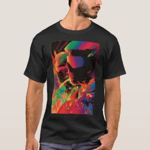 Camiseta Póster estilo neón, 80s