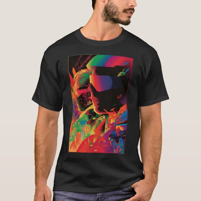 Camiseta Póster estilo neón, 80s (Anverso)