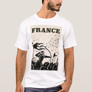 Camiseta Poster francés de viajes vintage.