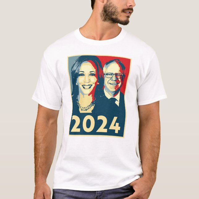 Camiseta Poster Harris Walz 2024 (Anverso)