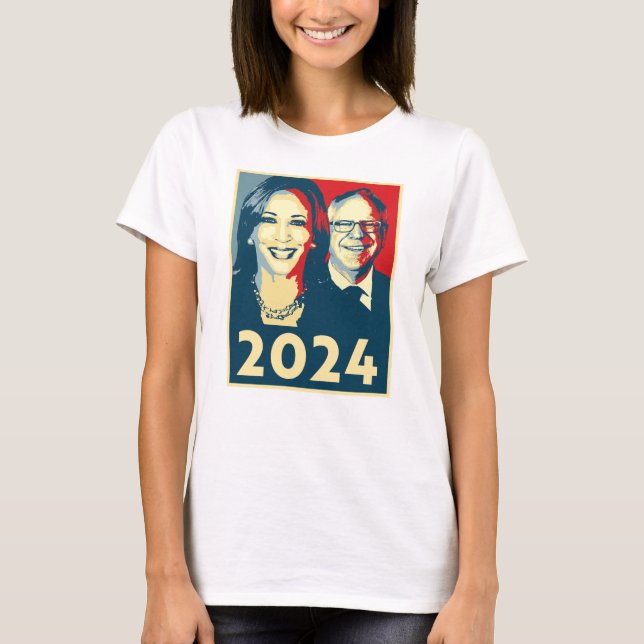 Camiseta Poster Harris Walz 2024 (Anverso)